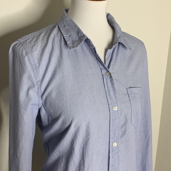GAP FACTORY Light Blue Button-Down Casual Shirt M - Picture 3 of 8